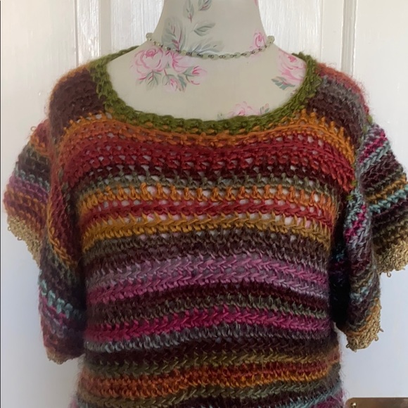 Vintage Handmade Rainbow Sweater - Picture 2 of 7